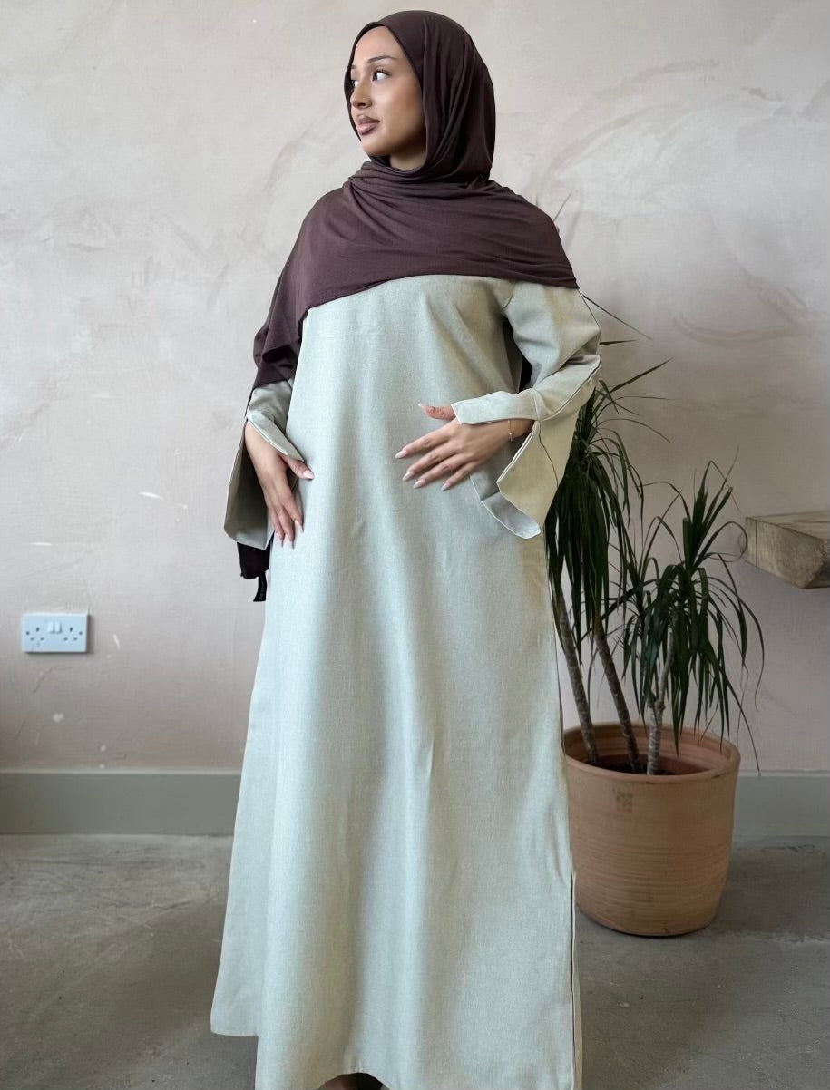Closed Linen Abaya