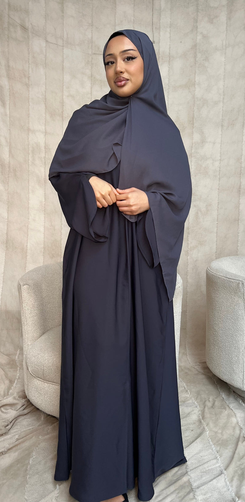 Asma Abayah- Grey